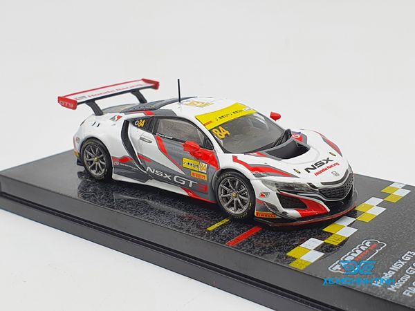 Xe Mô Hình Honda NSX GT3 Macau GT Cup-FIA GT World Cup 2017 1:64 Tarmac Works ( Trắng - Đỏ )