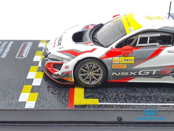 Xe Mô Hình Honda NSX GT3 Macau GT Cup-FIA GT World Cup 2017 1:64 Tarmac Works ( Trắng - Đỏ )