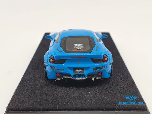 Xe Mô Hình LB Performance Ferrari 458 1:64 Liberty Walk Limited 999pcs ( Xanh Dương )