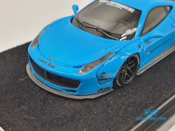 Xe Mô Hình LB Performance Ferrari 458 1:64 Liberty Walk Limited 999pcs ( Xanh Dương )