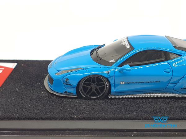 Xe Mô Hình LB Performance Ferrari 458 1:64 Liberty Walk Limited 999pcs ( Xanh Dương )