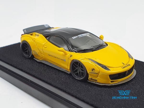 Xe Mô Hình LB Performance Ferrari 458 1:64 Liberty Walk Limited 999pcs ( Vàng)