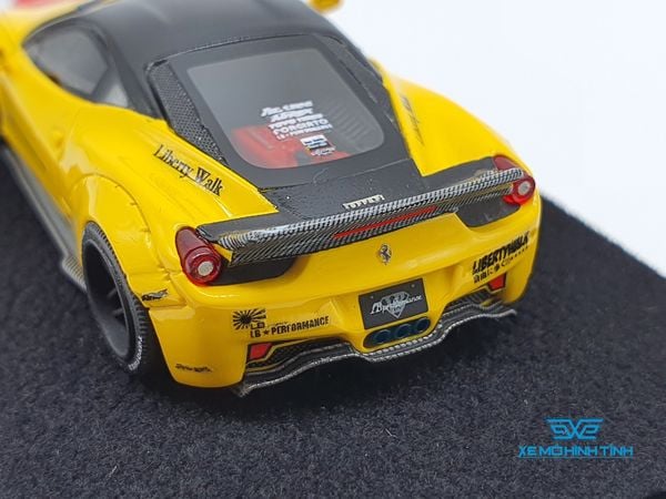 Xe Mô Hình LB Performance Ferrari 458 1:64 Liberty Walk Limited 999pcs ( Vàng)