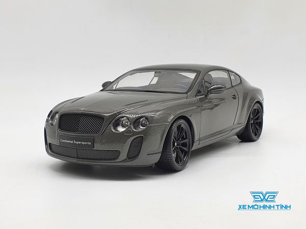 XE MÔ HÌNH BENTLEY CONTINENTAL GT 1:18 WELLY-FX (XÁM)