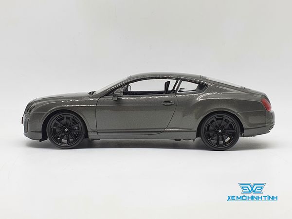 XE MÔ HÌNH BENTLEY CONTINENTAL GT 1:18 WELLY-FX (XÁM)