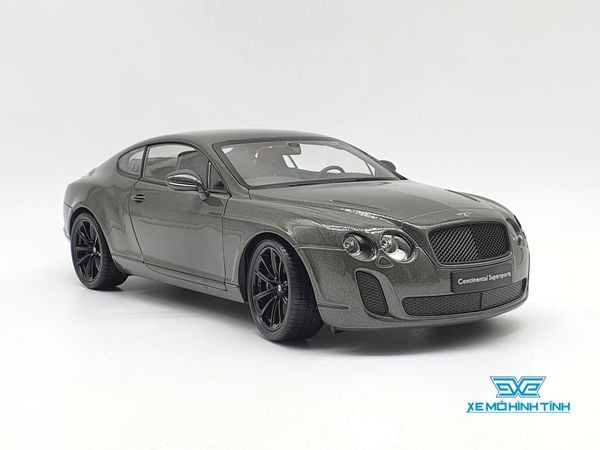 XE MÔ HÌNH BENTLEY CONTINENTAL GT 1:18 WELLY-FX (XÁM)