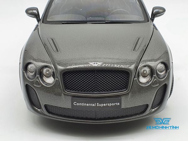 XE MÔ HÌNH BENTLEY CONTINENTAL GT 1:18 WELLY-FX (XÁM)