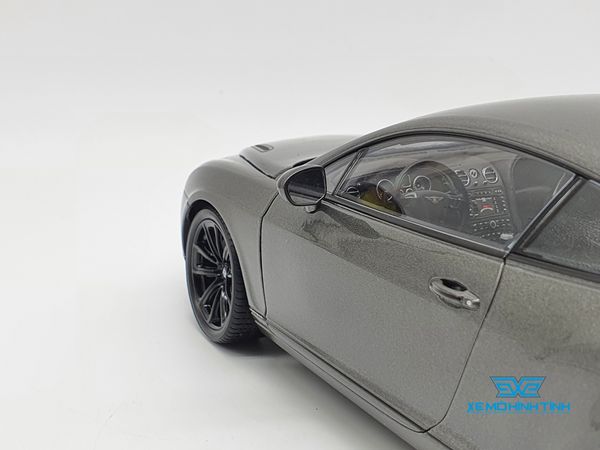 XE MÔ HÌNH BENTLEY CONTINENTAL GT 1:18 WELLY-FX (XÁM)