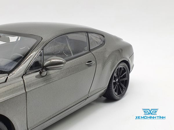 XE MÔ HÌNH BENTLEY CONTINENTAL GT 1:18 WELLY-FX (XÁM)