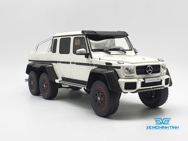 XE MÔ HÌNH MERCEDES-BENZ G63 6X6 AMG 1:18 GTSPIRIT (TRẮNG)