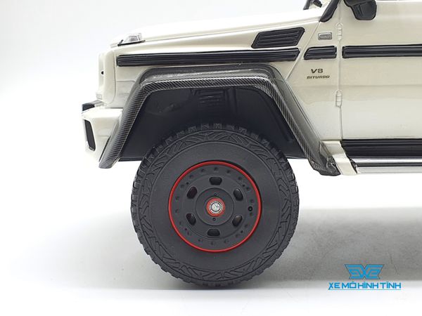 XE MÔ HÌNH MERCEDES-BENZ G63 6X6 AMG 1:18 GTSPIRIT (TRẮNG)