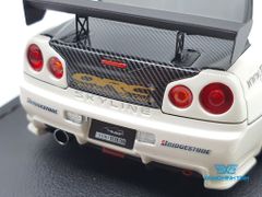 Xe Mô Hình Top Secret GT-R (BNR34) 1:43 Ignition Model ( Trắng )