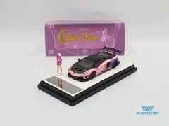 Xe Mô Hình Lamborghini Aventador 2.0 Sailor Moon 1:64 ( Hồng Kèm Figure)