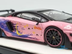 Xe Mô Hình Lamborghini Aventador 2.0 Sailor Moon 1:64 ( Hồng Kèm Figure)