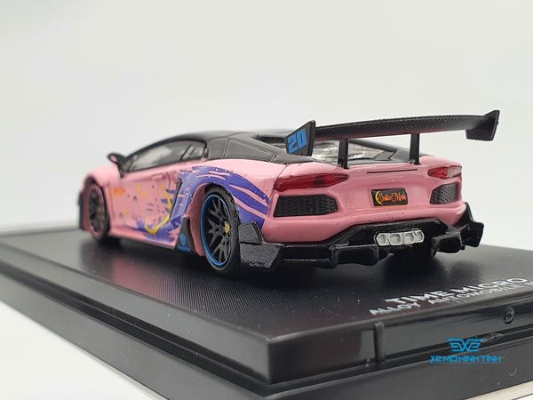 Xe Mô Hình Lamborghini Aventador 2.0 Sailor Moon 1:64 ( Hồng Không Kèm Figure)