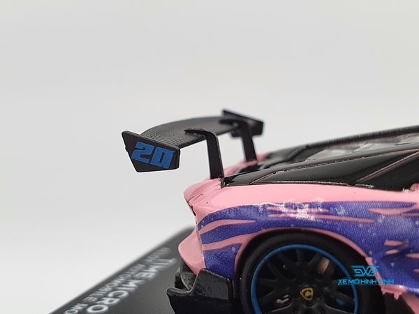 Xe Mô Hình Lamborghini Aventador 2.0 Sailor Moon 1:64 ( Hồng Không Kèm Figure)