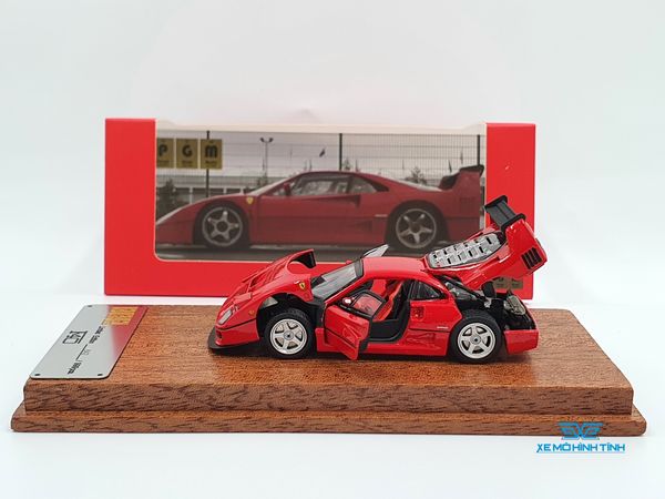 Xe Mô Hình Ferrari F40 FullOpen Limited 1:64 PGM ( Đỏ Bản Chữ Nhật )