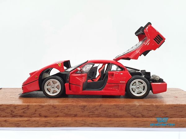 Xe Mô Hình Ferrari F40 FullOpen Limited 1:64 PGM ( Đỏ Bản Chữ Nhật )