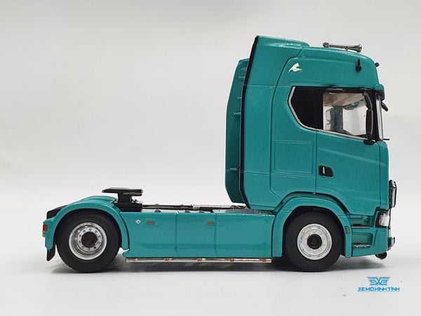 Xe Mô Hình Tải Scania Double Deck Car Carrier Transporter 1:64 Kengfai ( Xanh Lá )