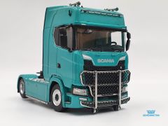 Xe Mô Hình Tải Scania Double Deck Car Carrier Transporter 1:64 Kengfai ( Xanh Lá )