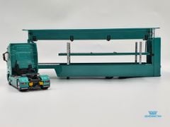 Xe Mô Hình Tải Scania Double Deck Car Carrier Transporter 1:64 Kengfai ( Xanh Lá )
