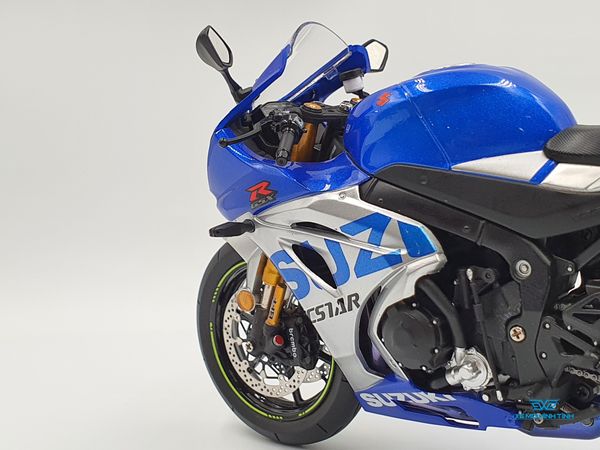 Xe Mô Hình Suzuki GSX-R1000R 1:12 LCD Model ( Bạc Xanh )