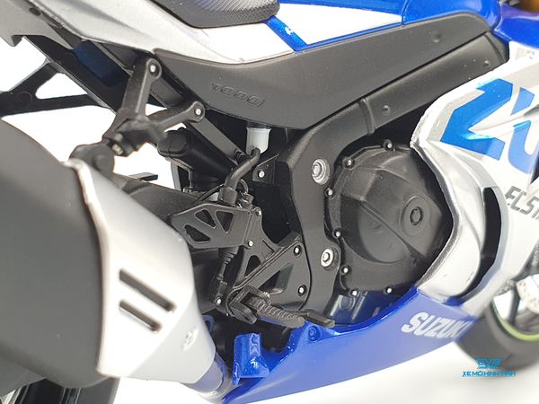 Xe Mô Hình Suzuki GSX-R1000R 1:12 LCD Model ( Bạc Xanh )