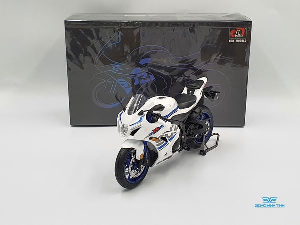 Xe Mô Hình Suzuki GSX-R1000R 1:12 LCD Model ( Trắng )