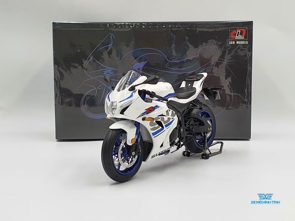 Xe Mô Hình Suzuki GSX-R1000R 1:12 LCD Model ( Trắng )