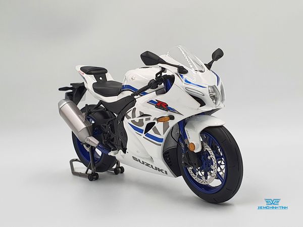 Xe Mô Hình Suzuki GSX-R1000R 1:12 LCD Model ( Trắng )