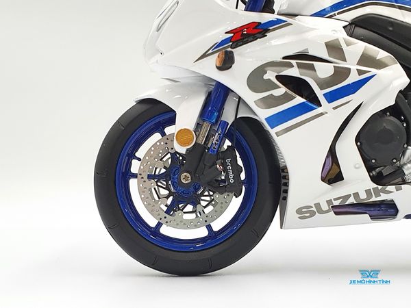 Xe Mô Hình Suzuki GSX-R1000R 1:12 LCD Model ( Trắng )