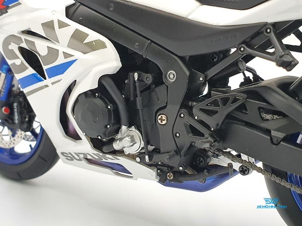 Xe Mô Hình Suzuki GSX-R1000R 1:12 LCD Model ( Trắng )