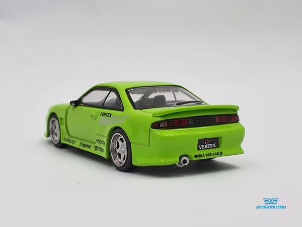 Xe Mô Hình Vertex Silvia S14 1:64 Tarmac Works ( Xanh Lá )