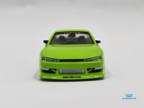Xe Mô Hình Vertex Silvia S14 1:64 Tarmac Works ( Xanh Lá )