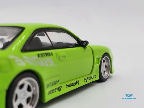 Xe Mô Hình Vertex Silvia S14 1:64 Tarmac Works ( Xanh Lá )