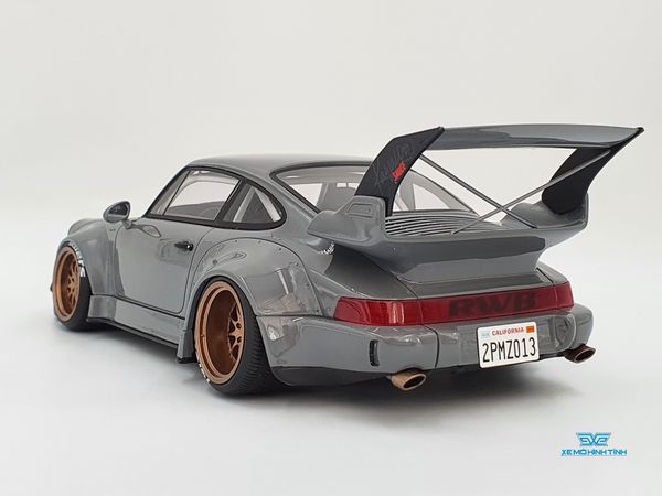 Xe Mô Hình Porsche RWB Akiba 1:18 GTSpirit ( Xám )