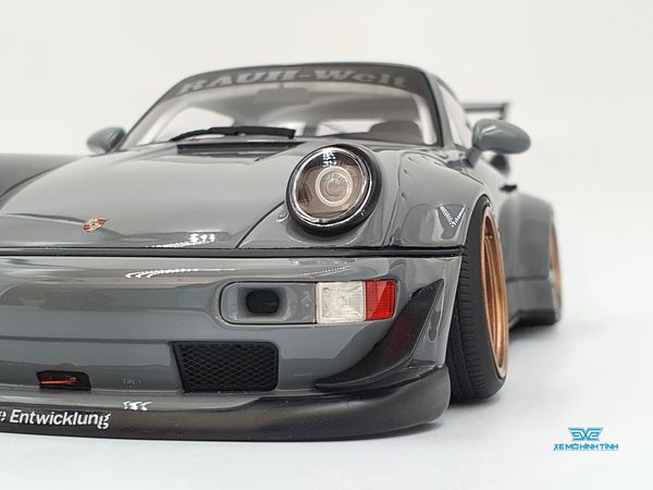 Xe Mô Hình Porsche RWB Akiba 1:18 GTSpirit ( Xám )