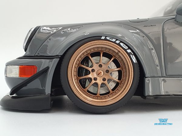 Xe Mô Hình Porsche RWB Akiba 1:18 GTSpirit ( Xám )