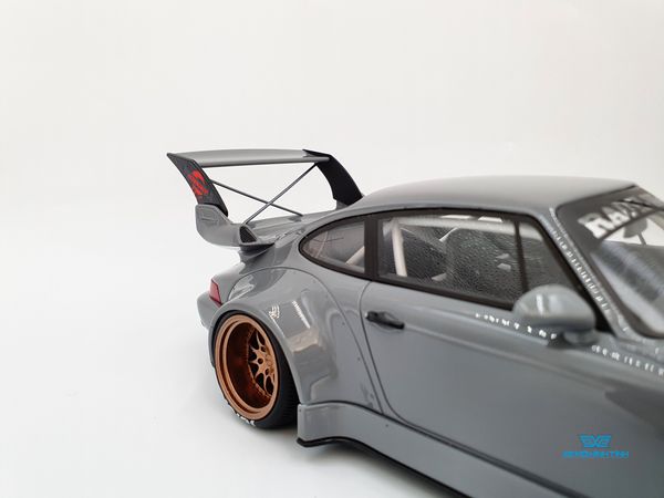 Xe Mô Hình Porsche RWB Akiba 1:18 GTSpirit ( Xám )