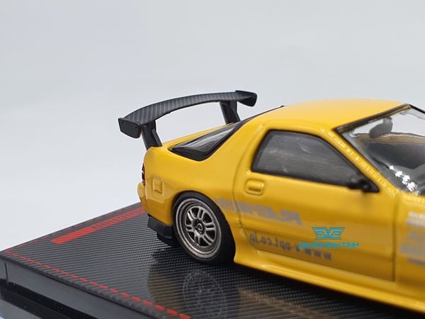 Xe Mô Hình Mazda RX-7 (FC3S) RE Amemiya 1:64 Ignitiom Model (Vàng)