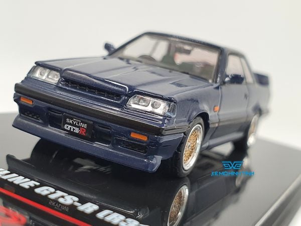 Xe Mô Hình Nissan Skyline GTS-R (R31) 1:64 INNO-MODELS (Xanh Đen)