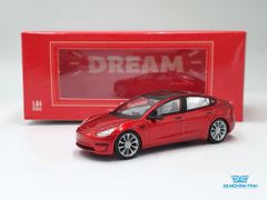 Xe Mô Hình Tesla Model 3 Red 1:64 Time Micro (Đỏ)