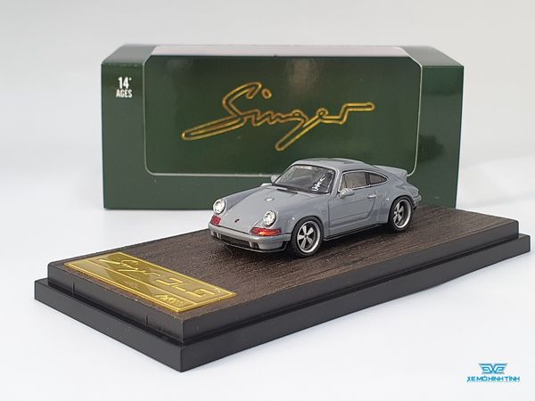 Xe Mô Hình Porsche 964 Singer DLS 1:64 HKM (Xám)