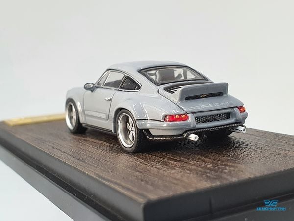 Xe Mô Hình Porsche 964 Singer DLS 1:64 HKM (Xám)