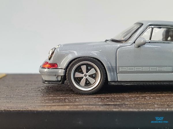 Xe Mô Hình Porsche 964 Singer DLS 1:64 HKM (Xám)