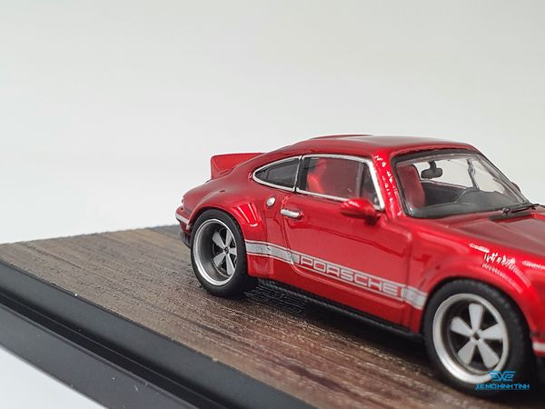 Xe Mô Hình Porsche 964 Singer DLS 1:64 HKM (Đỏ)