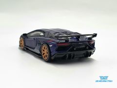 Xe Mô Hình Lamborghini Aventador SVJ - Viola Aletheia 1:64 MiniGT( Xanh Đậm)