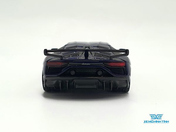 Xe Mô Hình Lamborghini Aventador SVJ - Viola Aletheia 1:64 MiniGT( Xanh Đậm)