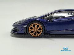 Xe Mô Hình Lamborghini Aventador SVJ - Viola Aletheia 1:64 MiniGT( Xanh Đậm)