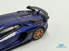 Xe Mô Hình Lamborghini Aventador SVJ - Viola Aletheia 1:64 MiniGT( Xanh Đậm)